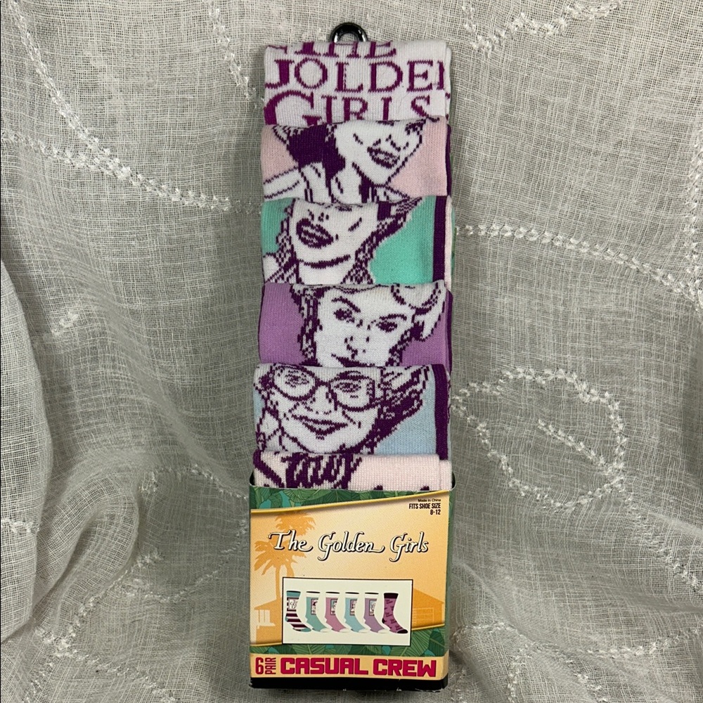 NWT Golden Girls set of 6 socks
